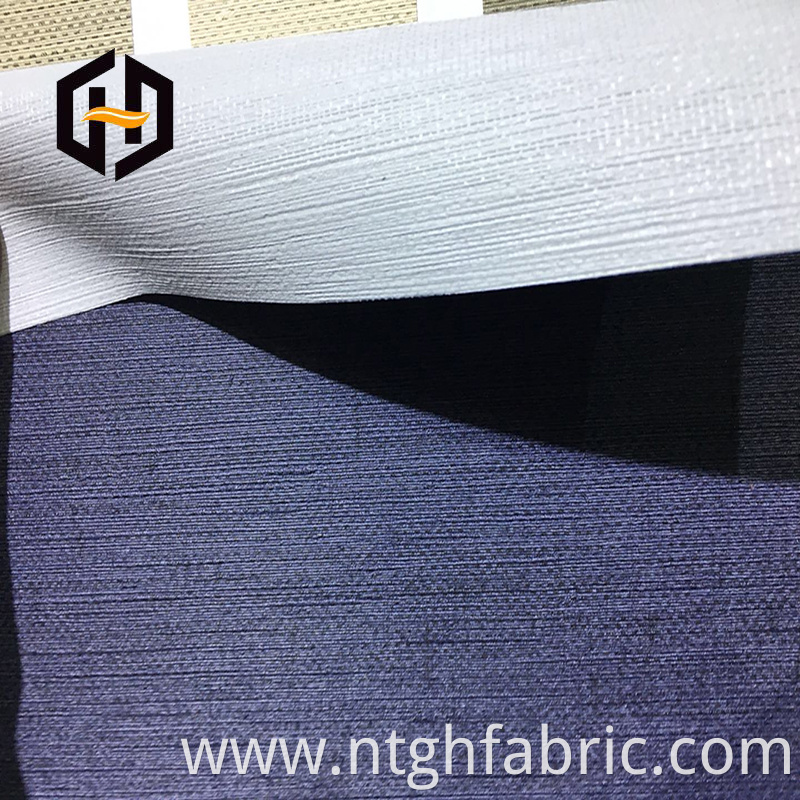 Vinyl backing greige fabric